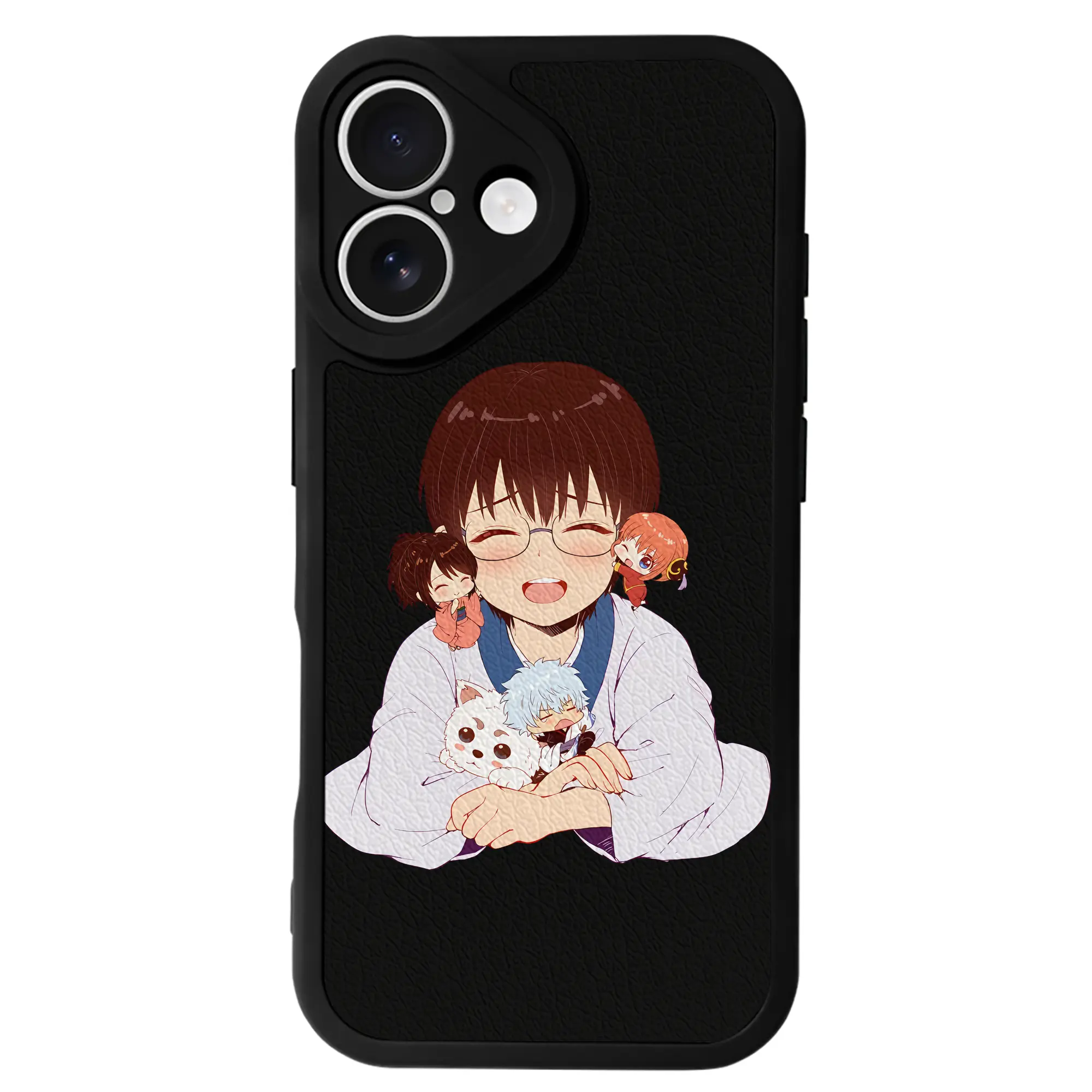 銀魂 グッズ 志村 新八 - IPhone 16シリーズ対応 ・ シリコンスマホケース ・ レザー調 ・ 高精度フィット ・ 耐衝撃 ・ ワイヤレス充電対応 ・ 精密カット